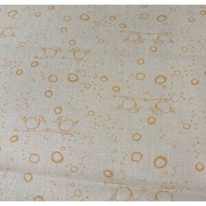 Cotton Quilting Fabric 18" x 18" Orange Bubble Print Lightweight by Connecting T